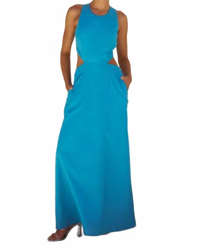 Runaway The Label Cutout Maxi Dress In Blue
