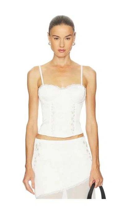 Runaway The Label Emberly Bustier In White