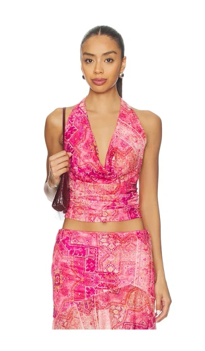 Runaway The Label Emery Cowl Halter Top