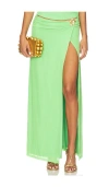 Runaway The Label Farley Maxi Skirt In Metallic