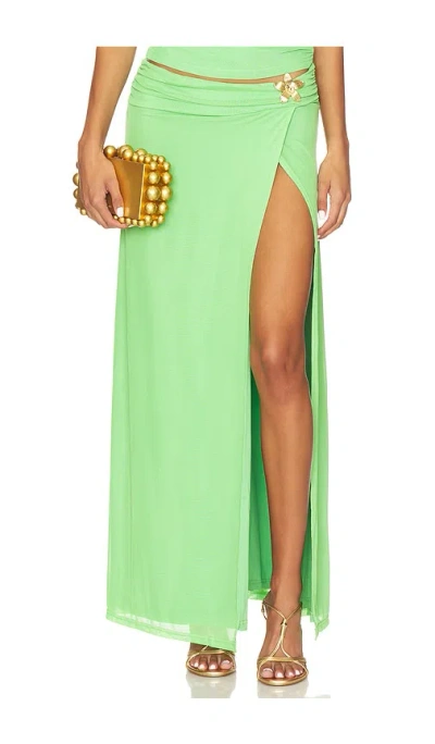 Runaway The Label Farley Maxi Skirt In Metallic