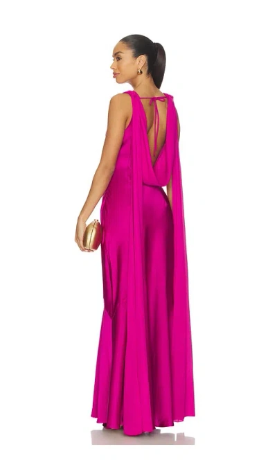 Runaway The Label Gabriella Cowl Maxi Dress In Pink