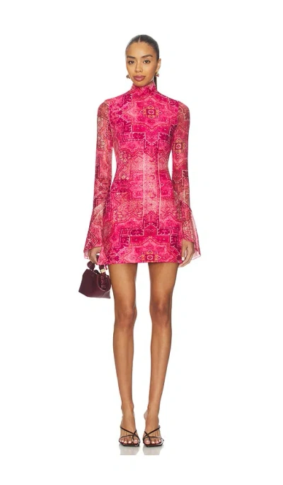 Runaway The Label Genelle Mini Dress In Animal Print