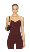 Runaway The Label Gisele Bustier Top In Brown