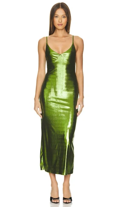 Runaway The Label Halo Dress In Green