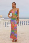 Runaway The Label Halston Maxi Dress - Diaz Iris