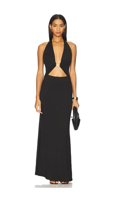 Runaway The Label Halston Maxi Dress In Black