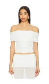 Runaway The Label Harlem Top In White