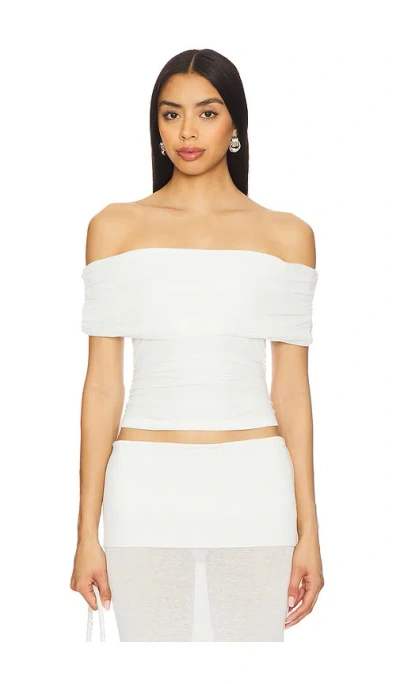 Runaway The Label Harlem Top In White