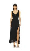 Runaway The Label Inayah Maxi Dress In 黑色