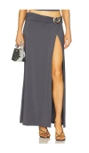 Runaway The Label Indiana Maxi Skirt In Gray