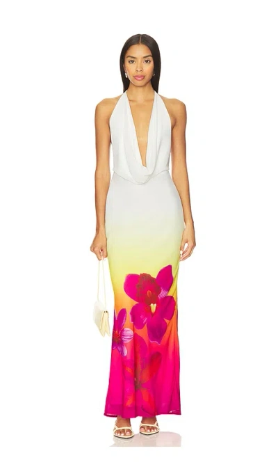 Runaway The Label Jasmina Maxi Dress In Multi