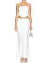 Runaway The Label Kalina Maxi Skirt In White In White