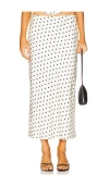 Runaway The Label Karlita Midi Skirt White Polka In 白色波点