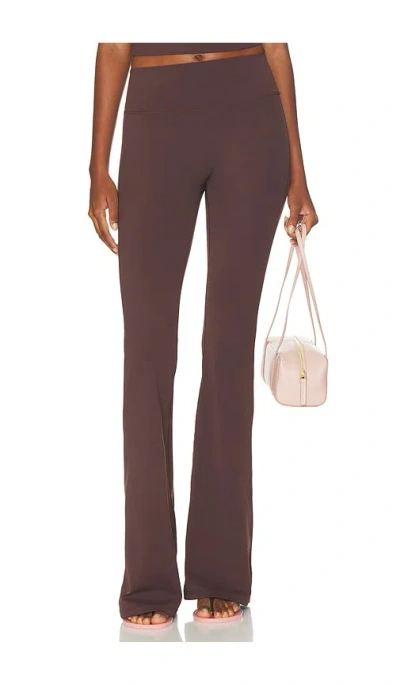 Runaway The Label Kiara High Rise Flared Leggings In Purple