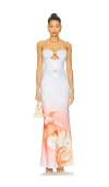 Runaway The Label Kleo Maxi Dress In Multi