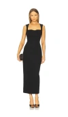 Runaway The Label Kody Midi Dress In Black
