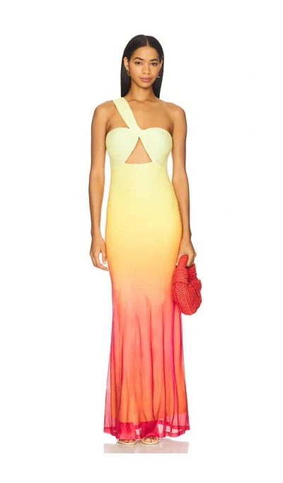 Runaway The Label Kyree Maxi Dress In Multi