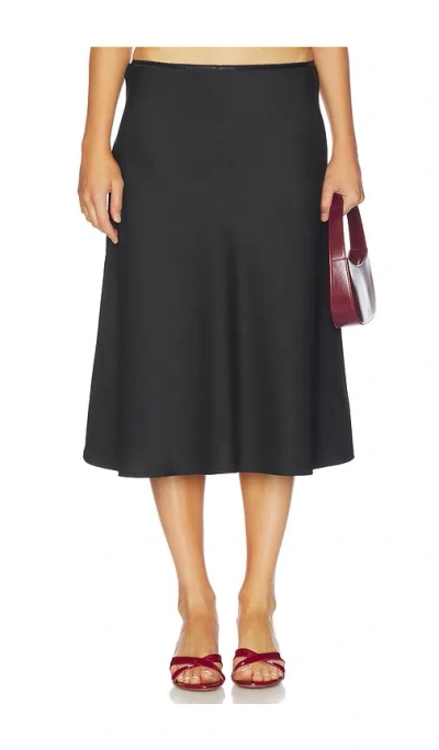 Runaway The Label Leanna Midi Skirt In Black