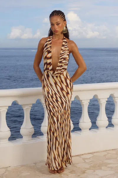 Runaway The Label Lexie Maxi Dress - Arizona Choc
