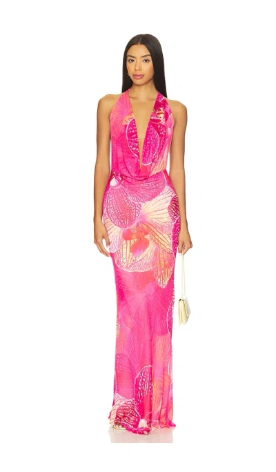 Runaway The Label Lexie Maxi Dress In Multi