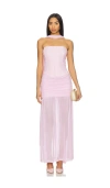 Runaway The Label Lillie Corset Maxi Dress In Pink