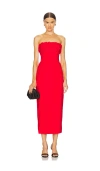 Runaway The Label Lottie Midi Dress In Red