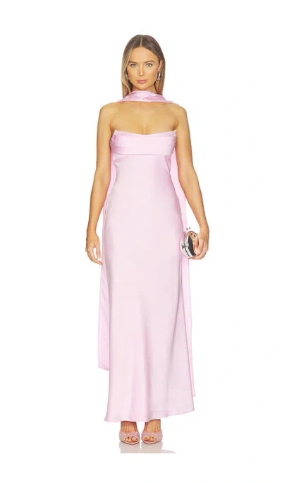 Runaway The Label Madeleine Strapless Maxi Dress In Multi