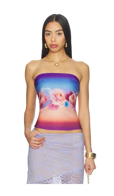 Runaway The Label Mahina Bustier In Blue