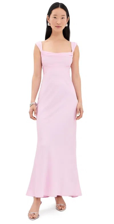 Runaway The Label Margot Maxi Dress Baby Pink