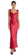 Runaway The Label Margot Maxi Dress Red In Red