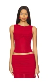 Runaway The Label Meila Top In Red