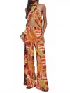 Runaway The Label Mirage Pull-on Wide Leg Pants In Sachi Print In Multi