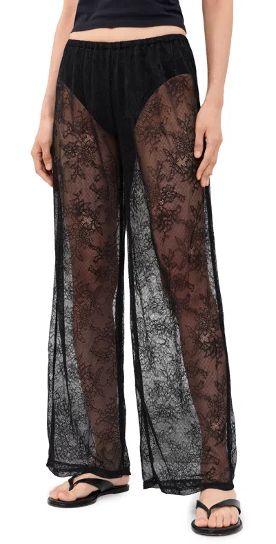 Runaway The Label Moda Straight Lace Pants Black