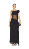 Runaway The Label Naelle One Shoulder Maxi Dress In Black