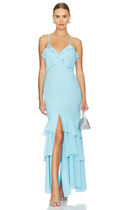Runaway The Label Namari Maxi Dress In 라이트 블루