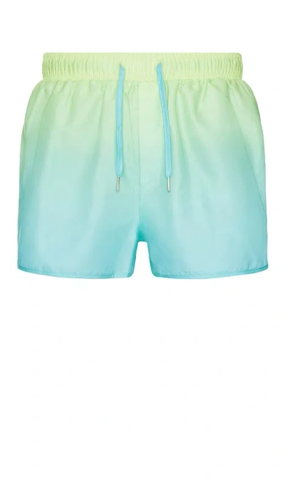 Runaway The Label Neo Boardshort In Green Ombre