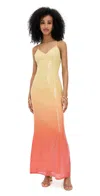 Runaway The Label Niyah Maxi Dress Mimosa Ombre In Mimosa Ombre