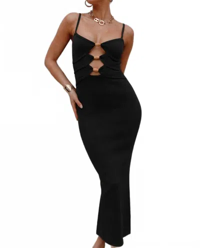 Runaway The Label Normani Cutout Midi Dress In Black