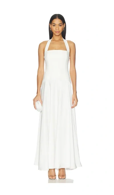 Runaway The Label Odina Square Neck Maxi Dress In White