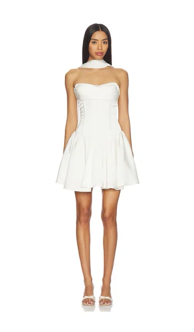 Runaway The Label Oriana Strapless Bustier Mini Dress In White