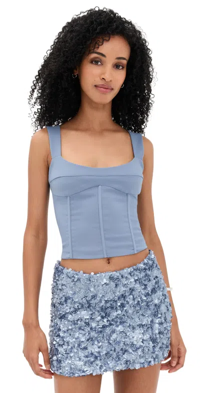 Runaway The Label Orion Bustier Steel In Blue
