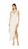Runaway The Label Orlean Maxi Dress In 白色