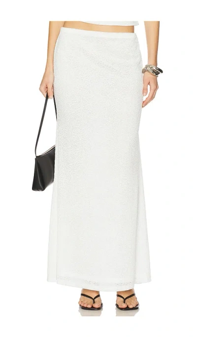 Runaway The Label Orlean Maxi Skirt In 白色