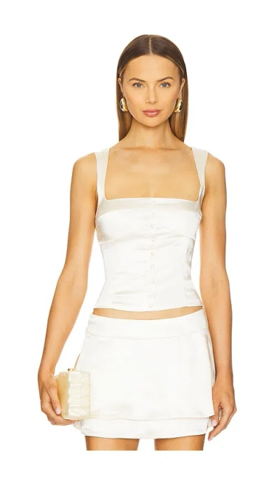 Runaway The Label Pammi Top In Ivory