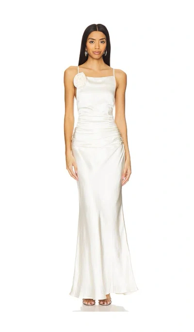 Runaway The Label Pianni Maxi Dress In Ivory