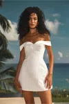 Runaway The Label Pre Order Ebony Mini Dress - White