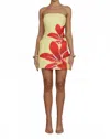 Runaway The Label Primrose Mini Dress In Yellow Lily In Yellow