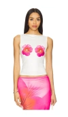 Runaway The Label Primrose Top In White