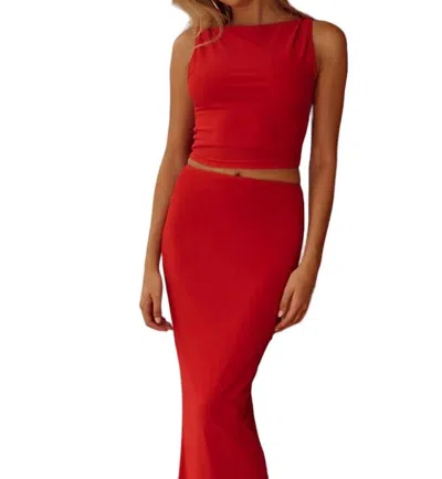 Runaway The Label Pure Romance Top In Red